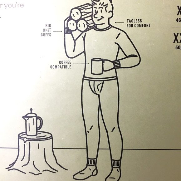 GOODFELLOW & CO Men's Tall Premium Long Sleeve Thermal Undershirt  NEW IN BOX! - Picture 10 of 11